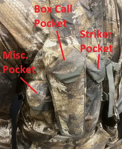 The Sitka turkey vest has well designed pockets.